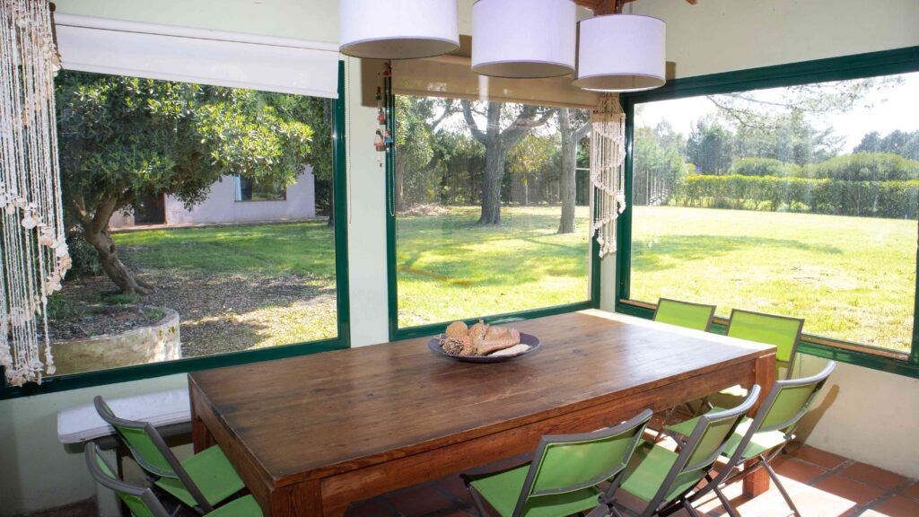 Vista exterior cocina de casa de campo